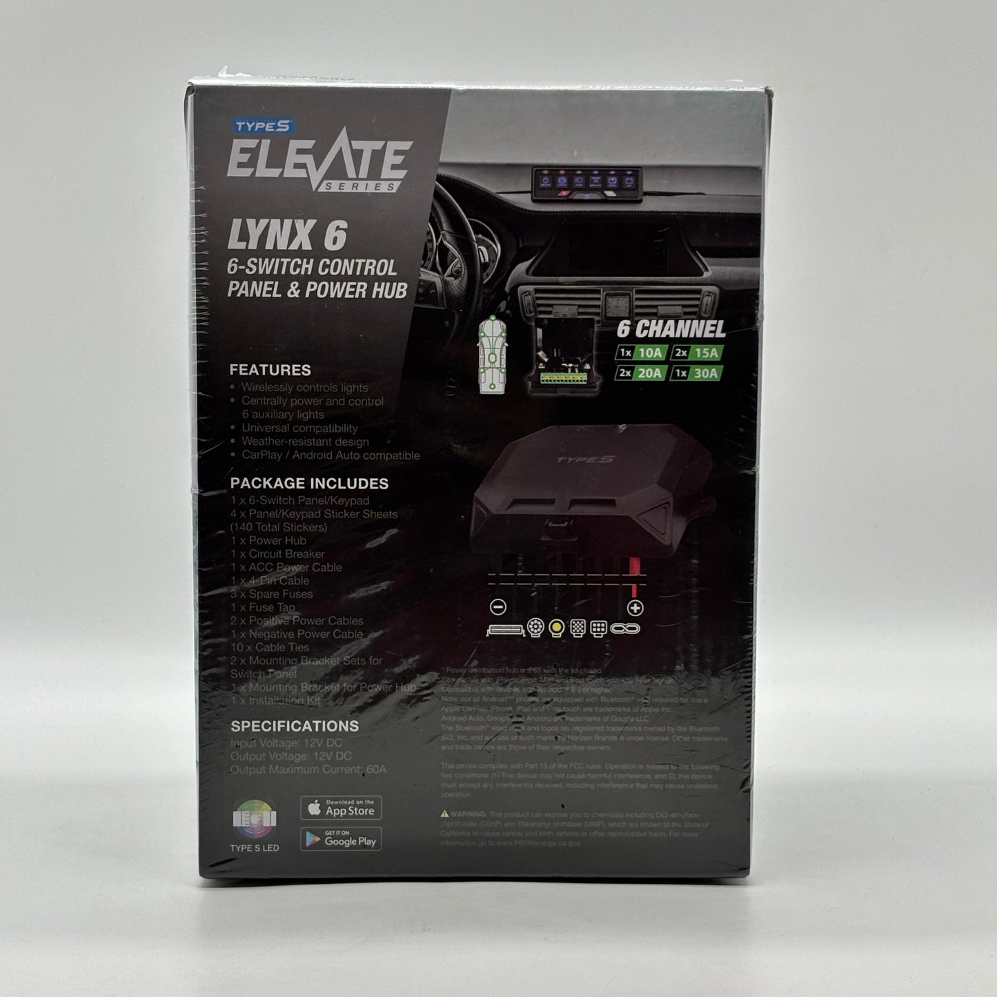 New LYNX 6 Elevate Series S 6Switch Control Panel & Power Hub BLELED50