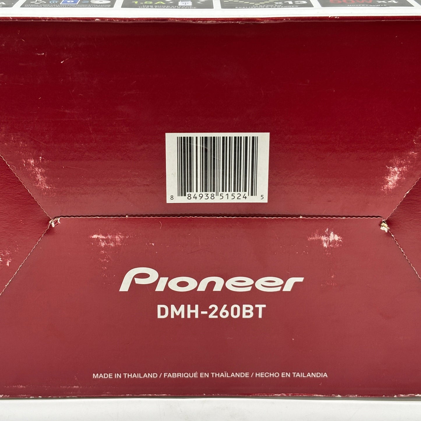 New Pioneer DMH-260BT Wireless RDS AV Receiver