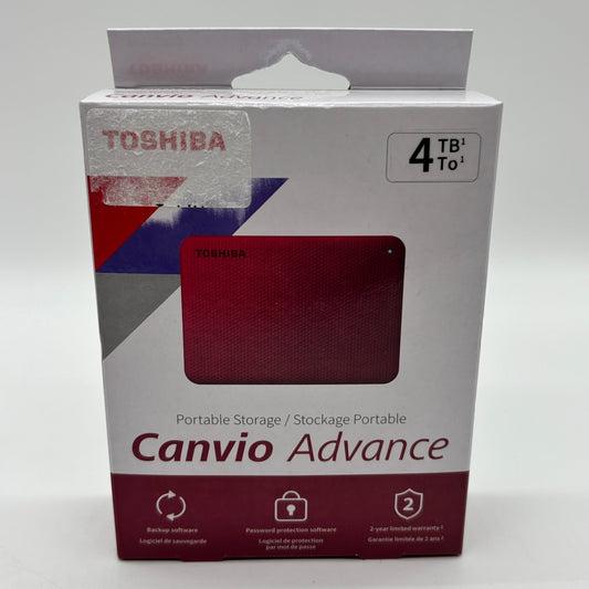New Toshiba Canvio Advance  4 TB Portable SSD DTCA40