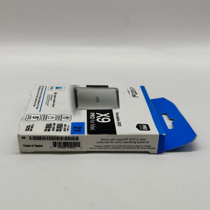 New Crucial X9 Pro for Mac 2TB Portable SSD MTXDF