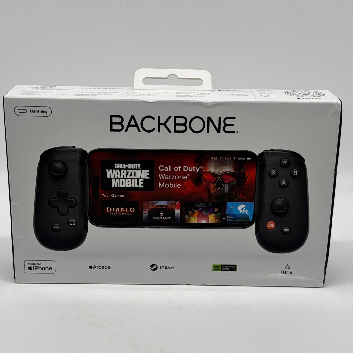 New Backbone Backbone One 2nd Generation Mobile Gaming Controller BB-02-P-BRW