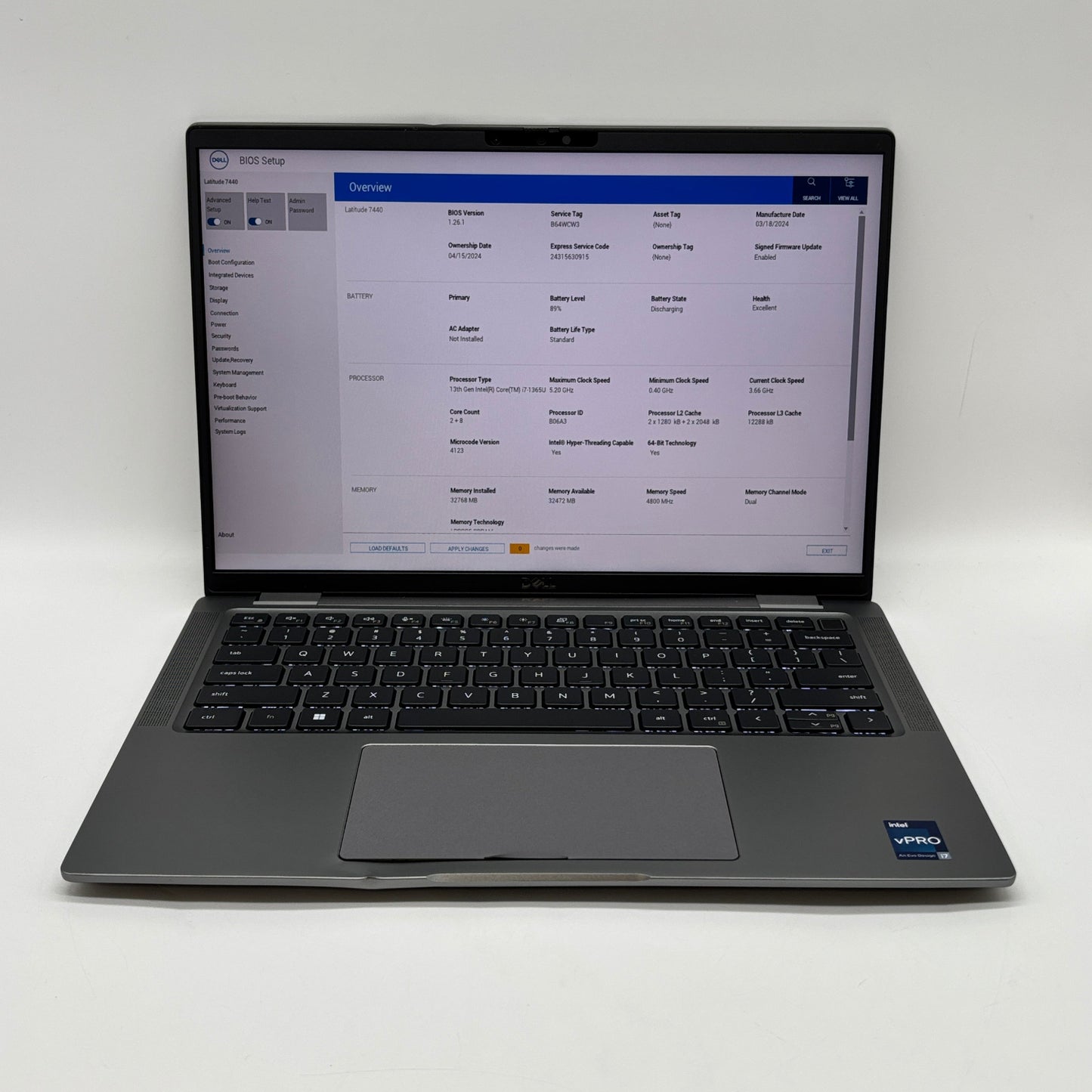 Dell Latitude 7440 14" i7-1365U 1.8GHz 32GB RAM 512GB SSD
