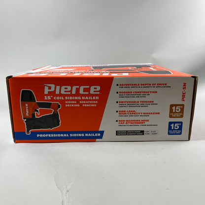 New Pierce 56388 15 Degree Professional Siding Nailer PRC-SN