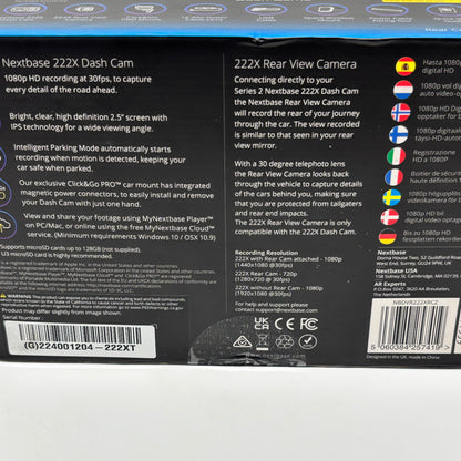 New Nextbase Dash Cams Rear Cam Bundle 222X