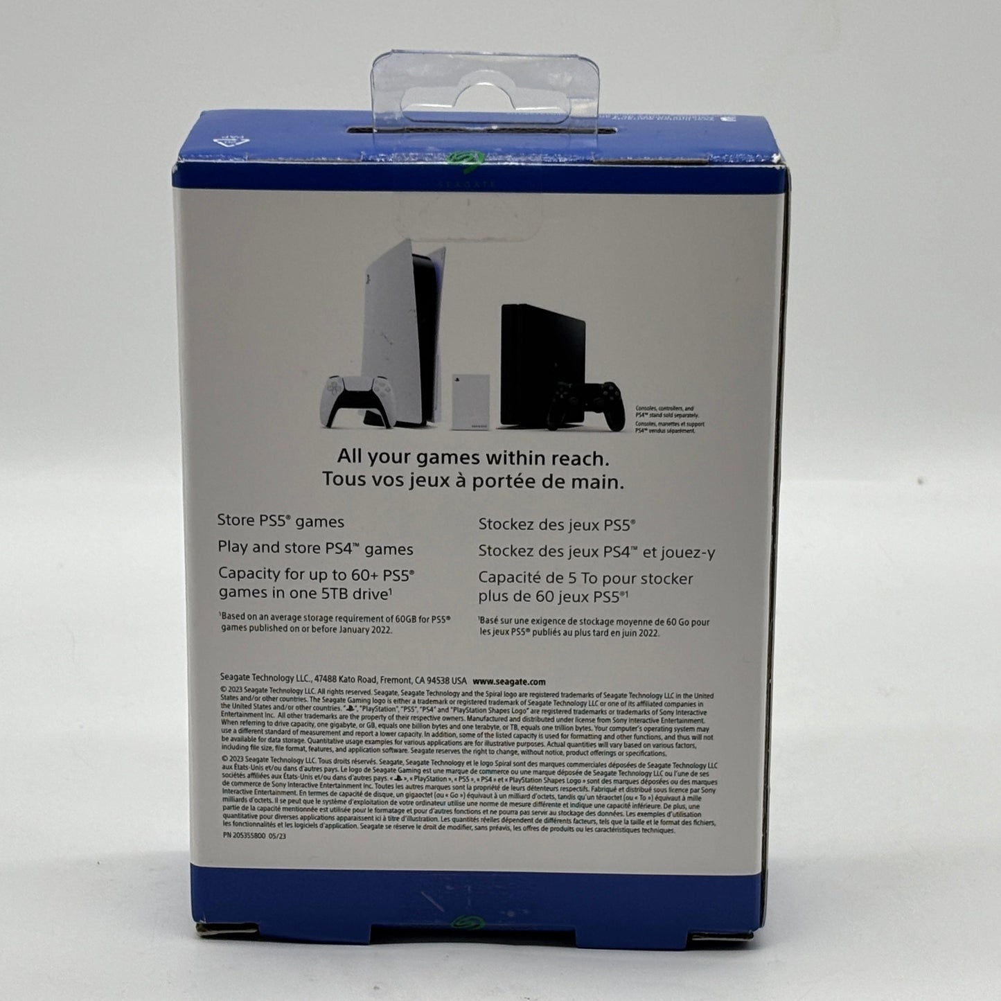 New Seagate  5TB External Game Drive SRD0LF0 for PS4/PS5