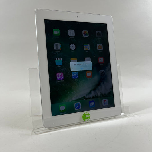 WiFi Only Apple iPad 4th Gen 16GB 10.3.3 Silver MD522LL/A