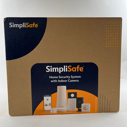 New SimpliSafe Home Security 9pc, 4 Entry, Base, Keypad, Indoor Camera, 2 Motion PK032