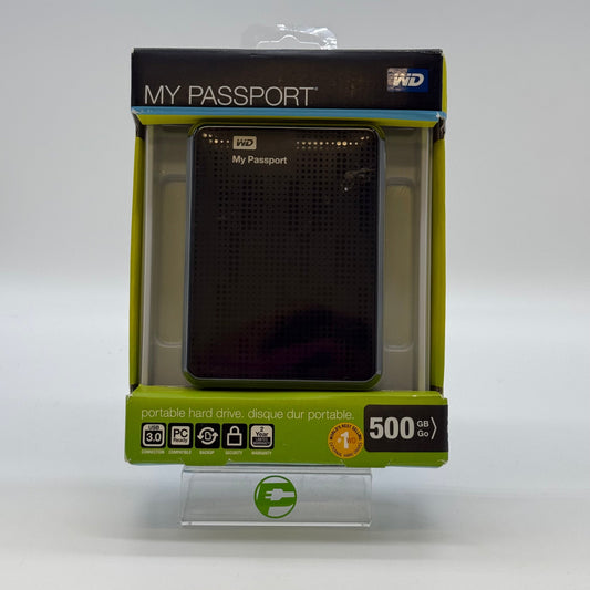 New WD My Passport Portable Hard Drive WDBKXH5000ABK-NESN