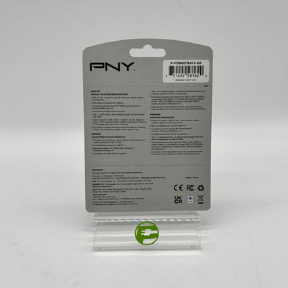 New PNY Turbo Attache 4 64GB USB 3.2 Flash Drive