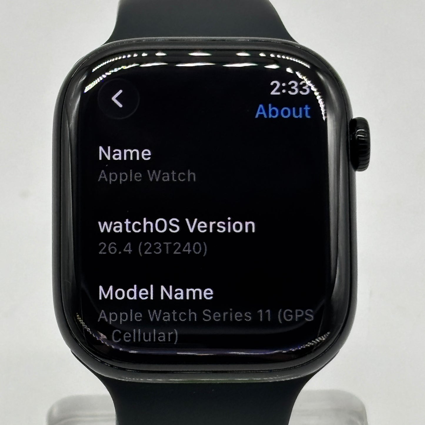 Unlocked Apple Watch Series 11 46MM Jet Black Aluminum Black Band MFC44LW/A