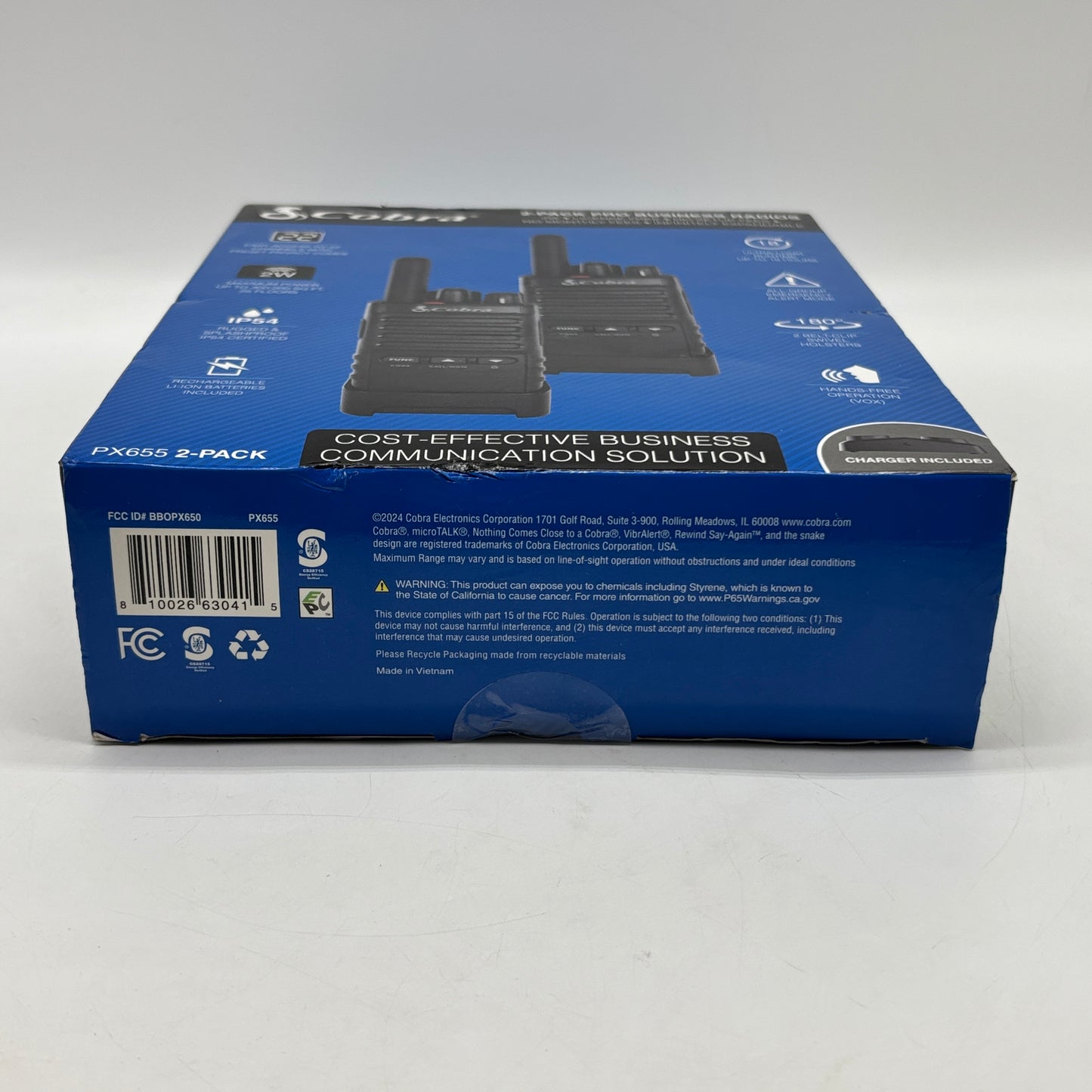 New Cobra PX655 2-Pack Pro Business Radios