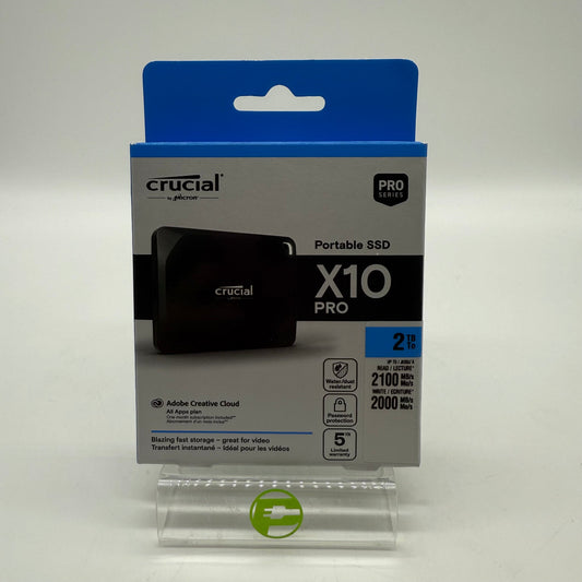 New Crucial X10 Pro 2TB Portable SSD CT2000X10PROSSD9