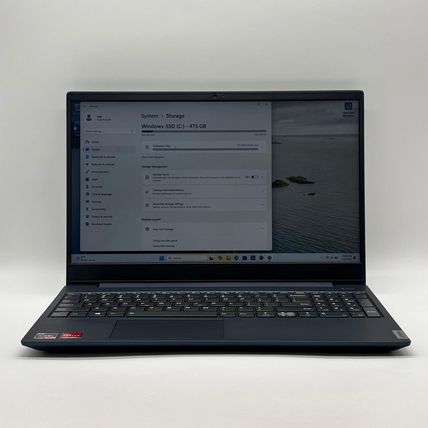 Lenovo IdeaPad S340 15API 15.6" Ryzen 7 3700U 2.3GHz 8GB RAM 512GB SSD