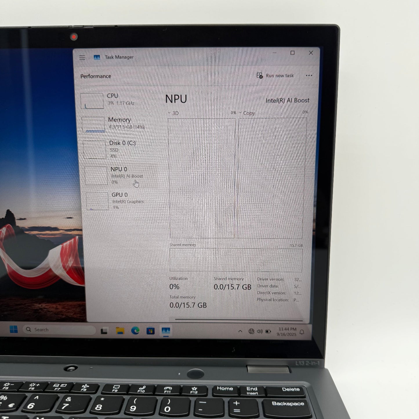 Lenovo Thinkpad L13 Gen 5 13" Intel Ultra 7 165U 1.7GHz 32GB RAM 512GB