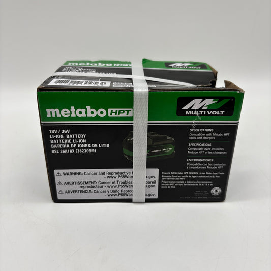 New Metabo BSL 36A18X 18v/36v Li-Ion Battery