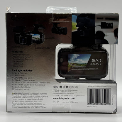 New Yada Roadcam AI Plus 4K AI Dashcam & Rear Cam Set BT533642-6/2