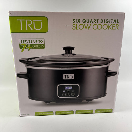 New TRU 6 QT. Digital  Slow Cooker  SC-603BK