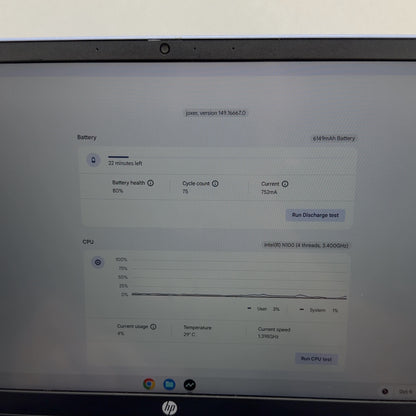 HP Chromebook x360 14B-CD0130WM 14" N100 3.4GHz 4GB RAM 64GB SSD