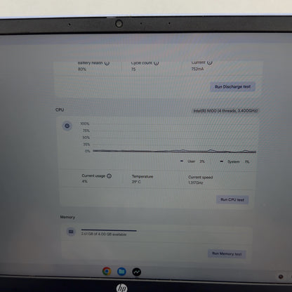 HP Chromebook x360 14B-CD0130WM 14" N100 3.4GHz 4GB RAM 64GB SSD