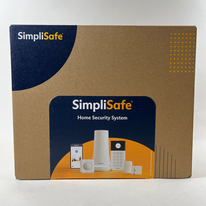 New SimpliSafe Home Security System White 4 Entry, 1 Motion, 1 Panic PK032