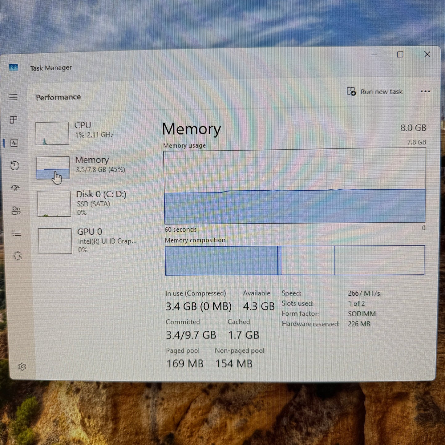 HP ProDesk 600 G5 Desktop Mini 7PD96UT#ABA Core i5-9500T 6GB RAM 256GB SSD