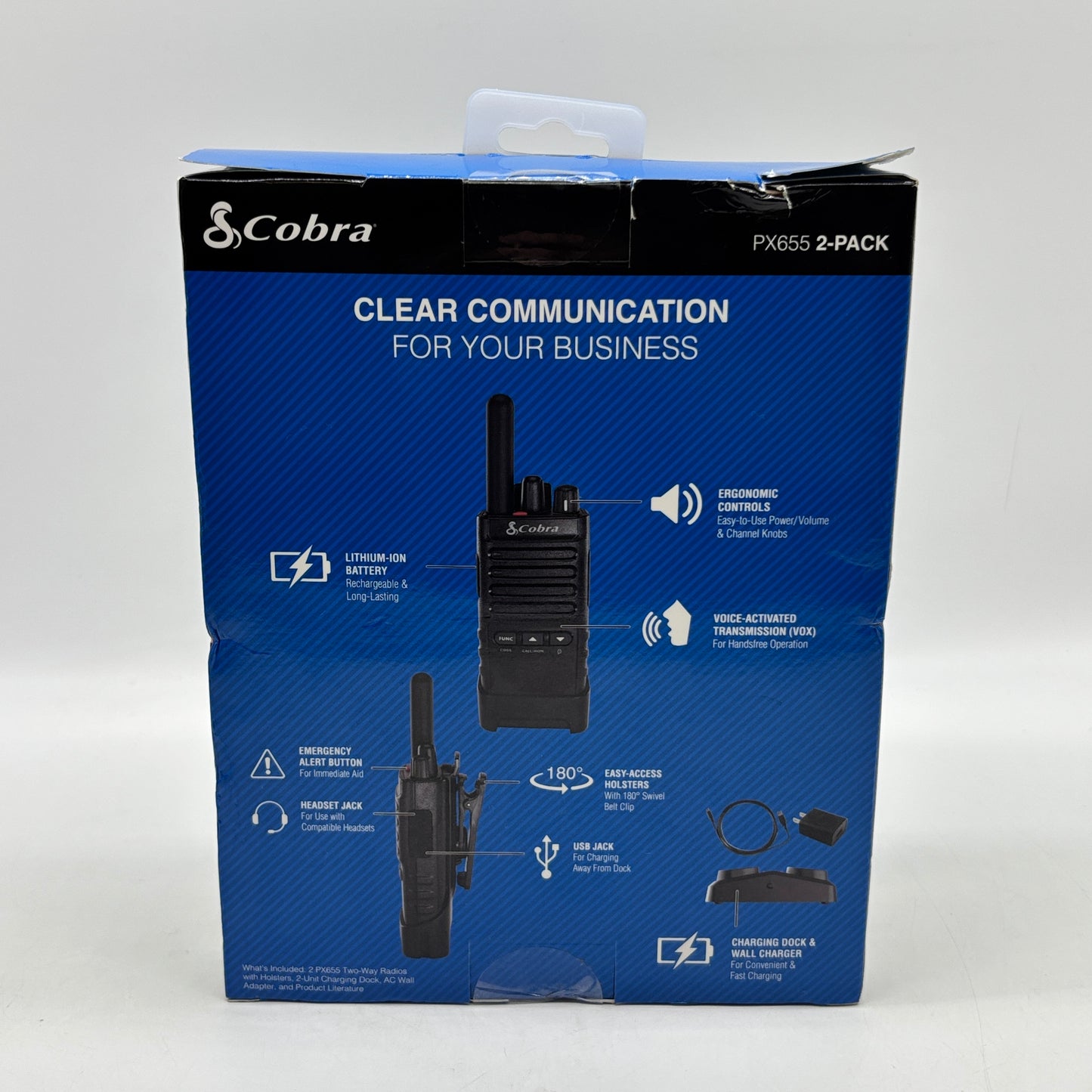 New Cobra PX655 2-Pack Pro Business Radios