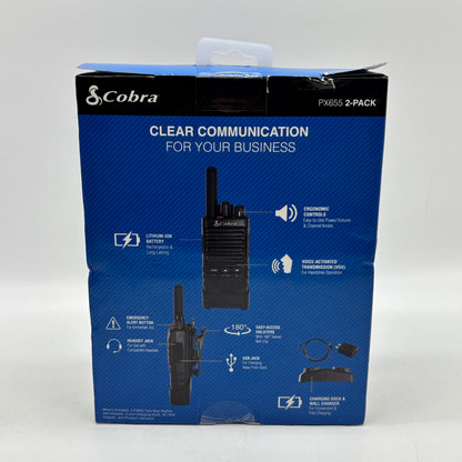 New Cobra PX655 2-Pack Pro Business Radios