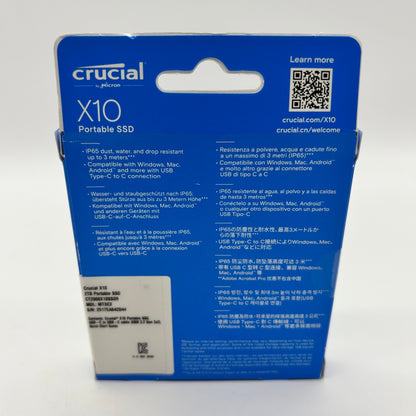 New Crucial X10 2TB Portable SSD MTXEX