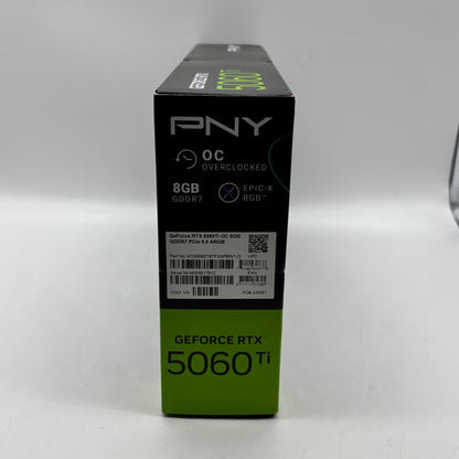 New PNY GeForce RTX 5060 Ti OC Overclocked 8GB GDDR7 Graphics Card 