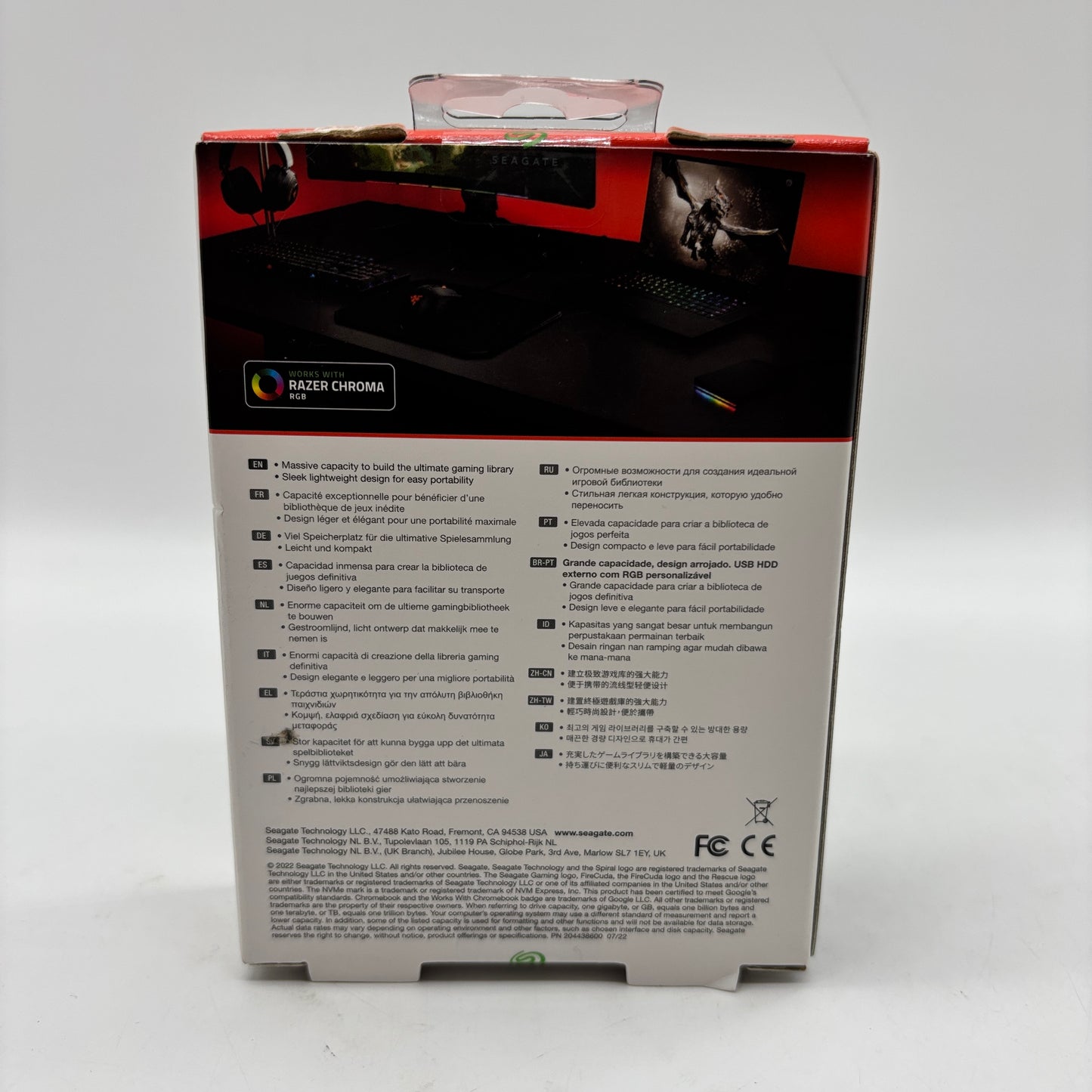 New Seagate 3.5" FireCuda 1TB USB-C HDD SRD0LF0