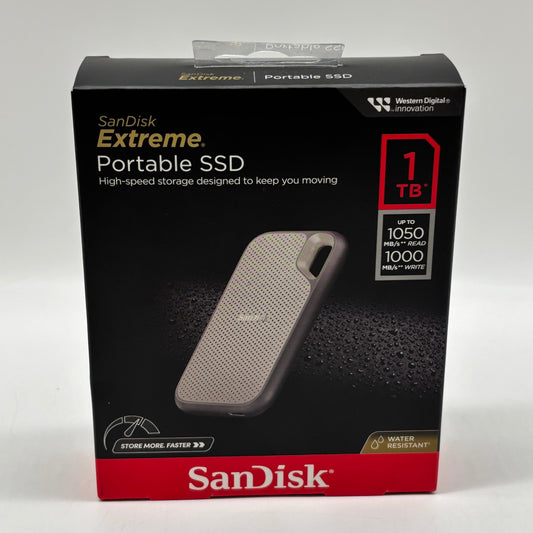 New SanDisk Extreme Portable SSD 1TB SDSSDE51-1TOO-AW25