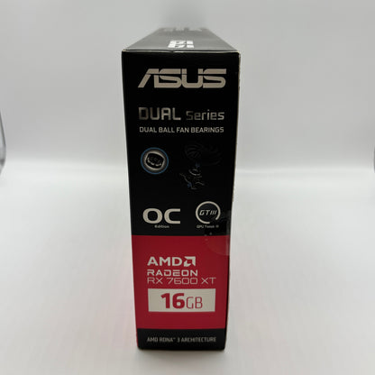 New Asus Radeon RX 7600 XT 16GB GDDR6 Graphics Card DUAL-RX7600XT-O16G