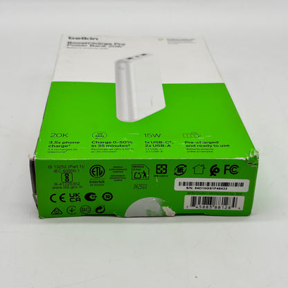 New Belkin BoostCharge Pro PowerBank 20K BPB012BT