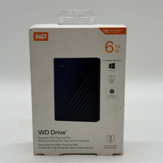New Western Digital WD Drive 6TB  Portable HDD