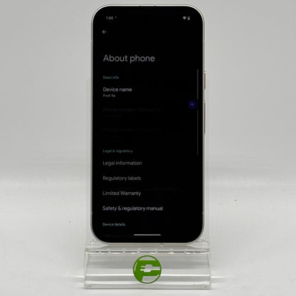 Unlocked Google Pixel 9a 128GB Porcelain GXQ96