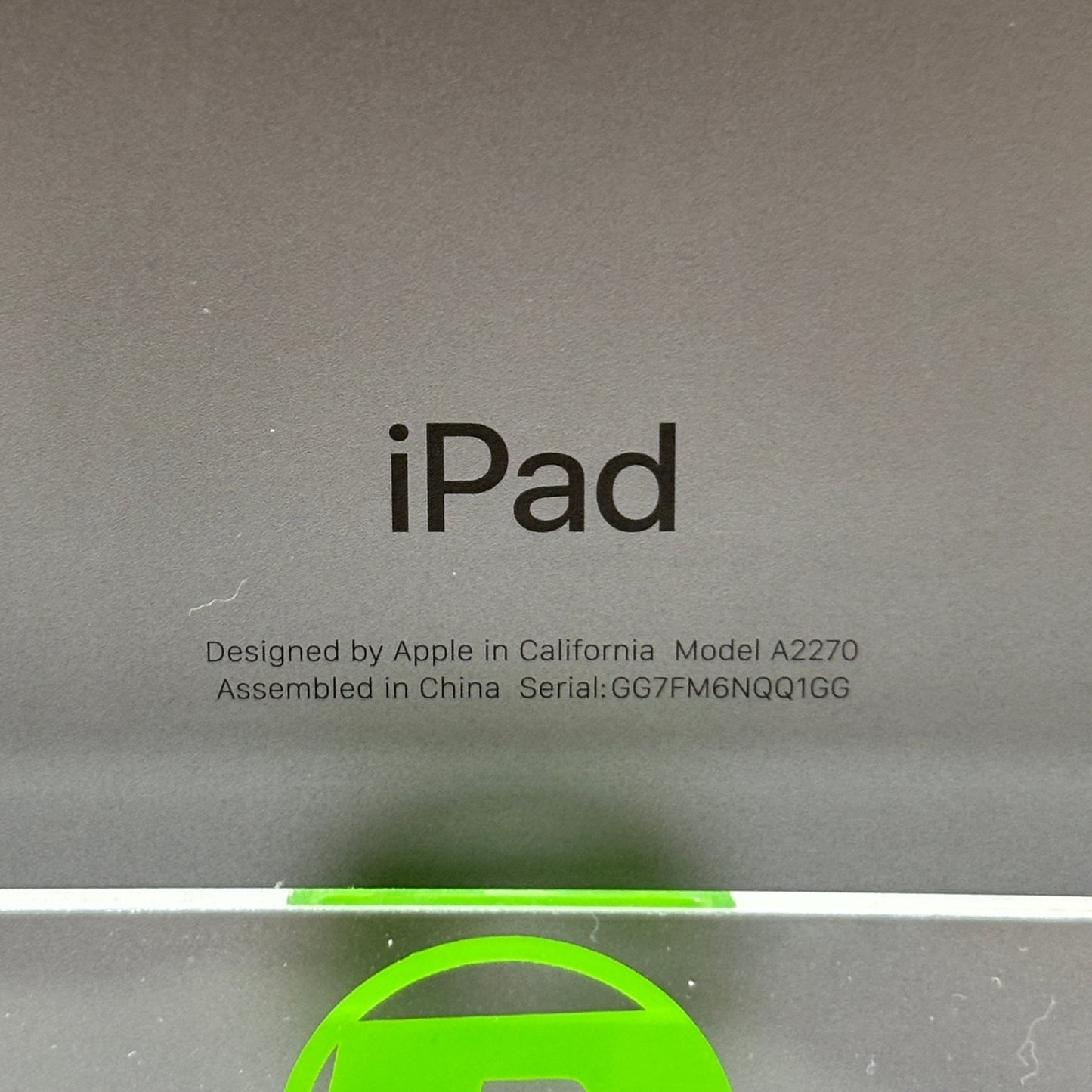 WiFi Only Apple iPad 8th Gen 32GB Space Gray MYLD2LL/A