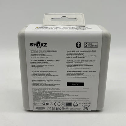 New Shokz OpenFit2 Open Ear True Wireless Earbuds Black SHOKZT920