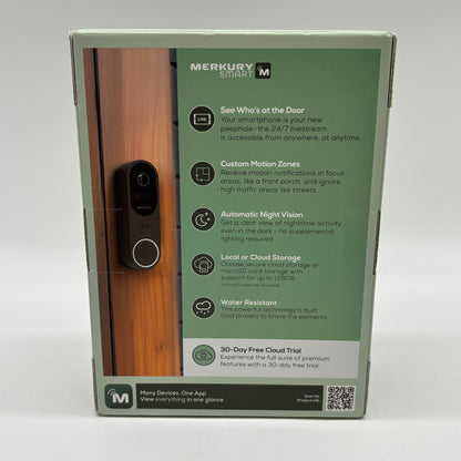 New Merkury Smart Battery Doorbell Camera