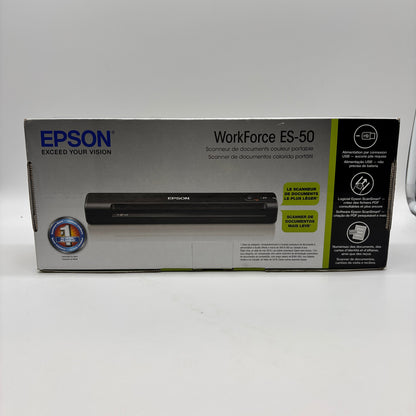 New Epson WorkForce  Portable Document Scanner ES-50