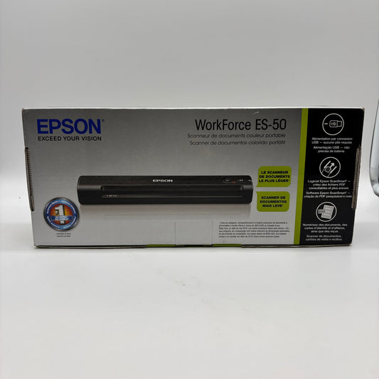 New Epson WorkForce  Portable Document Scanner ES-50