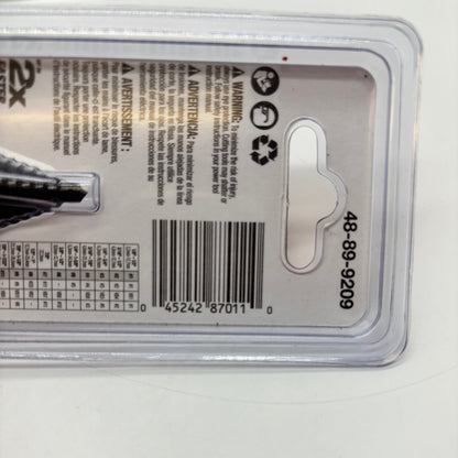 New Milwaukee #9 Jam-Free Step Drill Bit   7/8in & 1 1/8in 48-89-9209