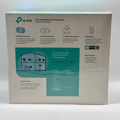 New tp-link W7200 Mesh Next-Gen Whole Home Wi-Fi System 2 Pack