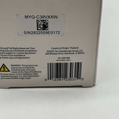 New MyQ Outdoor Battery Camera Security Camera MYQ-C39VXXW