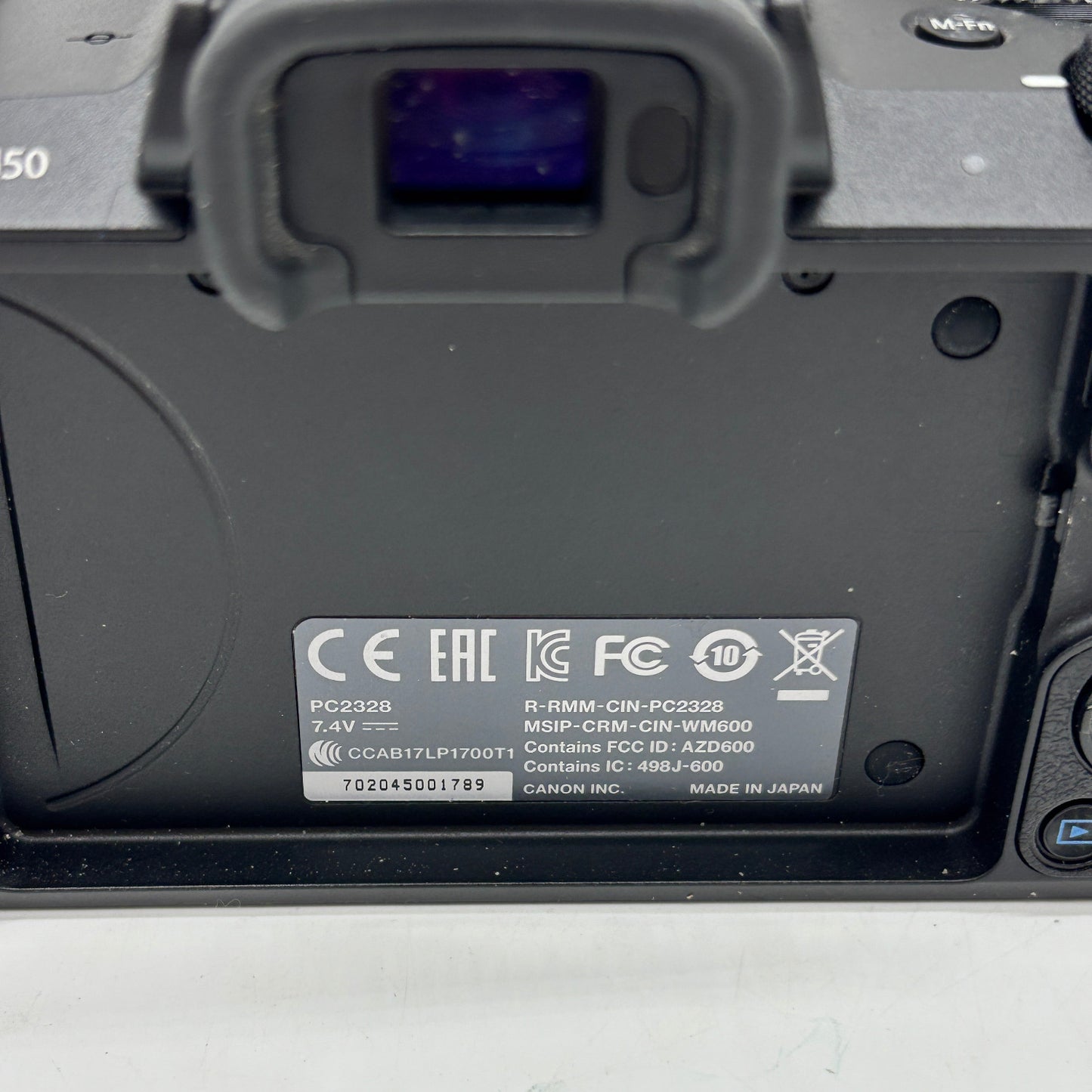 Canon EOS M50 24.1MP Compact Digital Camera Body Only