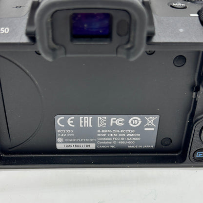 Canon EOS M50 24.1MP Compact Digital Camera Body Only