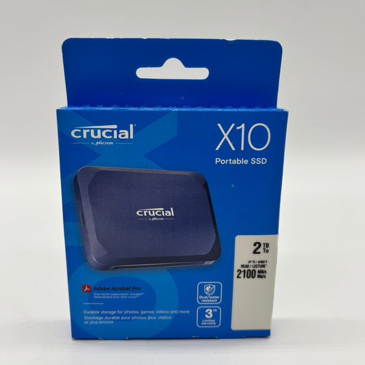 New Crucial X10 2TB Portable SSD MTXEX