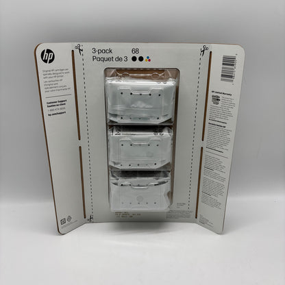 New HP 68 A73VTBN Black/Tri-color Ink Cartridge EXP: 11/2026