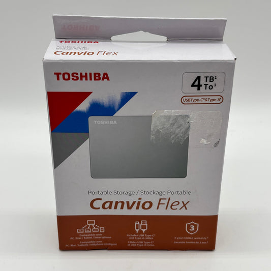 New Toshiba Canvio Flex External Hard Drive DTX140