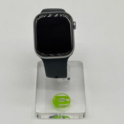 GPS Only Apple Watch Series 11 42MM Silver Aluminum Black Sport Band MEQW4LW/A