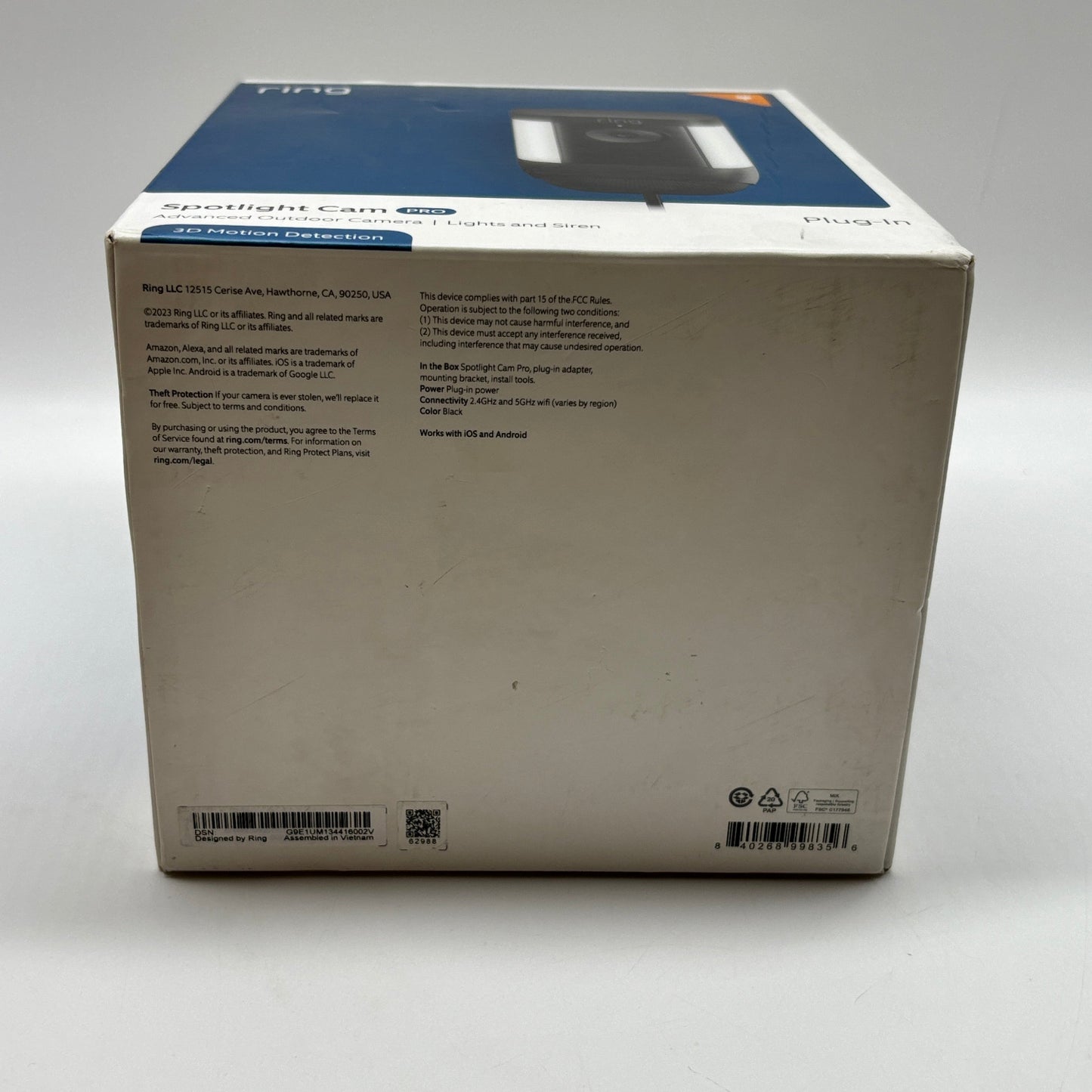 New Ring Spotlight Cam Pro Advanced Outdoor Camera